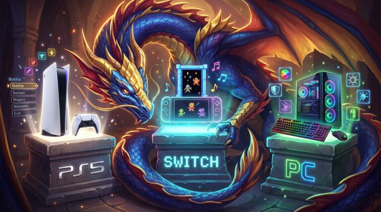 Dragon Quest: Switch vs PS5 vs PC — Qual Escolher?